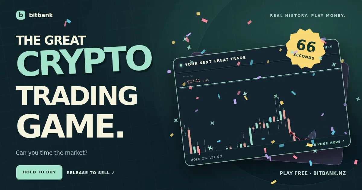 The Great Crypto Trading Game — real history, play money